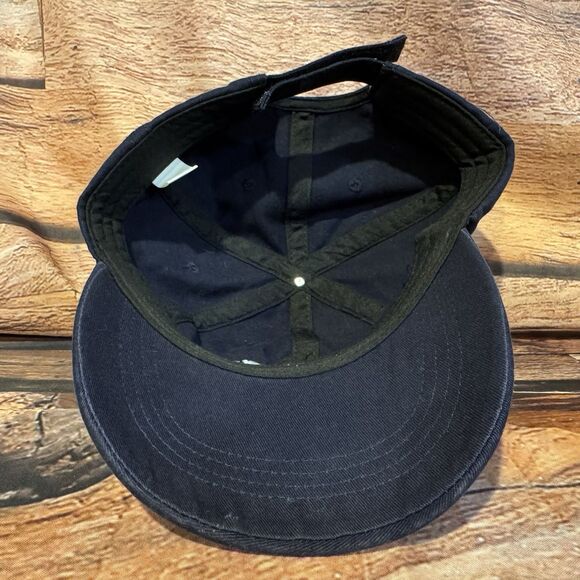 Adirondacks Bear Paw Navy Blue Baseball Cap Hat Embroidered Outdoor Hiking Camp - Picture 6 of 8